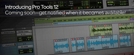 Pro Tools 12 annoncé !