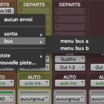 Menus de Bus A & B