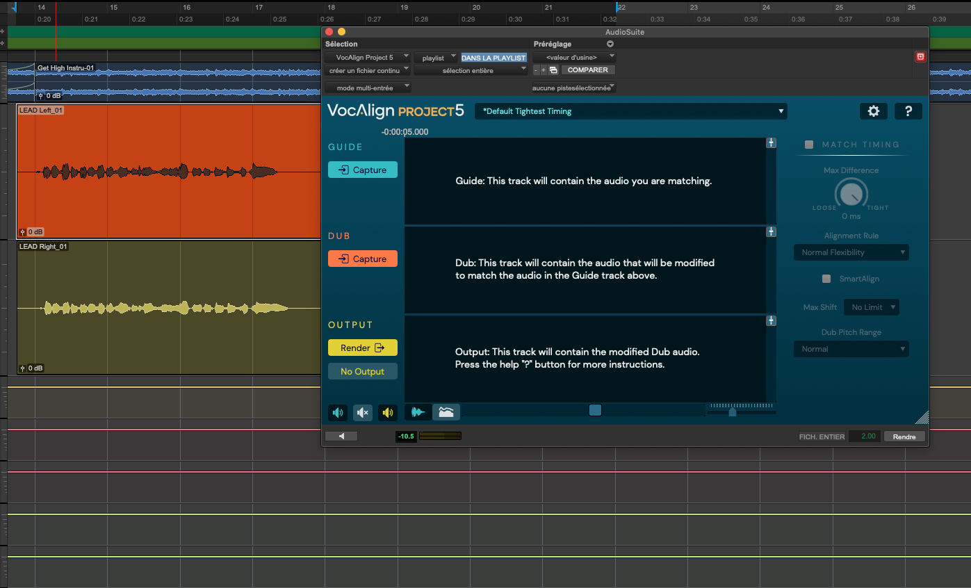 Synchro des Voix avec VocAlign Project 5 (Synchro Arts)